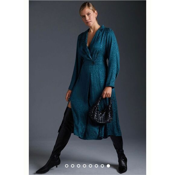 Anthropologie - Anthropologie Blazer Wrap Dress. Size 10 - Picture 8 of 12
